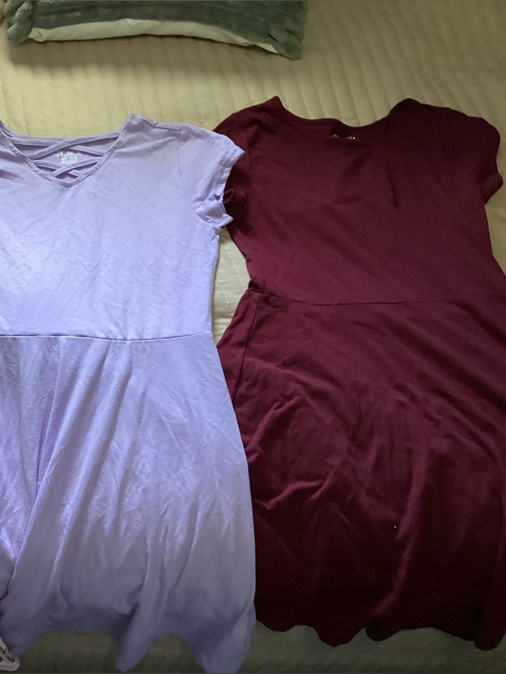 The Children's Place pink with butterfly purple and burgundy dress